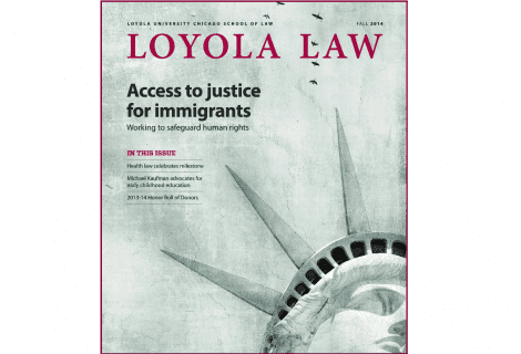 Robert D. Ahlgren featured in LOYOLA UNIVERSITY CHICAGO SCHOOL of LAW