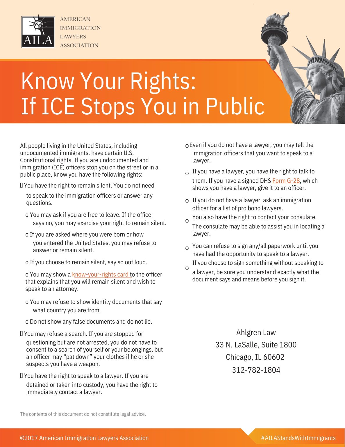 Ahlgren Law | Know Your Rights | Immigration Attorneys Chicago